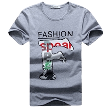 2013男士字母印花短袖