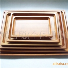 竹胶板直角托盘六件套托盘天然环保托盘酒店用品食品盘茶盘