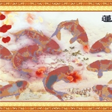 5043连年有余钻饰艺术5D免烫系列，钻石画最新技术工艺。