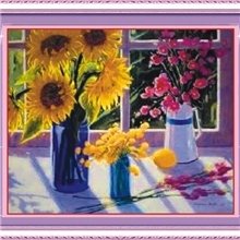 5060清晨一笑钻饰艺术5D免烫系列，钻石画最新技术工艺。