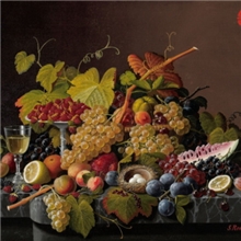 油画批发纯手绘油画家居装饰画客厅画静物水果油画008