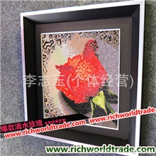 【厂家直销】DIY钻石画滴水玫瑰（八色）中东钻树脂钻石画