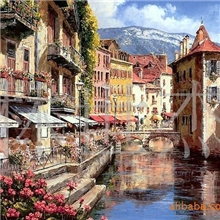 一件批发阿里最低价谁低我再低手绘高档定制工艺油画