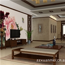 热销壁画,家居壁画,古韵花鸟壁画,