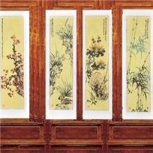 梅兰竹菊四君子图