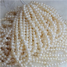 产地直销天然淡水珍珠项链7-8mm短横项链地摊夜市首选