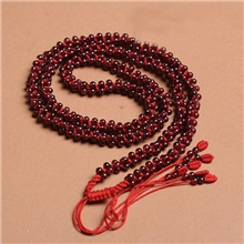 媚姿水晶天然石榴石红绳腰链手工编织本命年女款必选转运护身