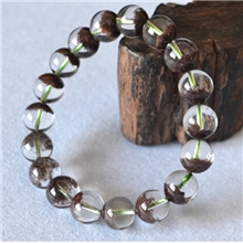 天然正品红幽灵手链聚宝盆水晶手链招财男女款8MM