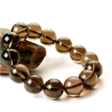 媚姿水晶天然茶水晶烟晶手链东海水晶时尚手链/特价包邮！