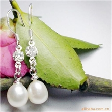 【假一罚十】天然淡水珍珠饰品批发000元起混批珍珠耳环