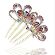 时尚盘发饰品头饰流行美五齿梳发梳1524