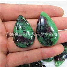 天然水晶吊坠稀有宝石天然水晶红绿宝吊坠旺财运批发吊坠