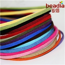 发饰diy饰品配件韩国绒手链/项链绳/方皮绳/项链绳/手链绳1米