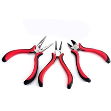 手工diy饰品五金套装工具圆嘴钳斜口钳尖嘴钳手动工具3件套