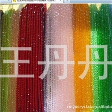 批发供应水晶玻璃车轮珠仿进口水晶扁珠帘DIY饰品首饰串珠散珠