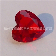 梧州宝石，AAA级心形水晶玻璃，全自动机打磨，厂家直销批发