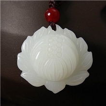 阿富汗白玉批发挂件白玉雪莲花挂件富贵连连吊坠