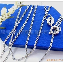 深圳银饰厂家，生产批发女人饰品，时尚银饰品,项链