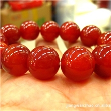 天然宝石天然玛瑙顶级乌拉圭红玛瑙手链惠州玛瑙产地直销