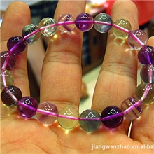 天然水晶手链天然A级彩虹萤石手链(图)彩色萤石手链萤石手链