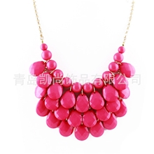 欧美外贸流行项饰品批发地摊热销货源时尚水滴环保合金女士项链