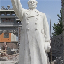河南镇平雕刻世家专业打造各规格汉白玉现代人物像主席像伟人像