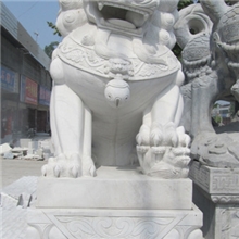 河南石雕厂家供应汉白玉石狮子各种规格石狮子可来样定做