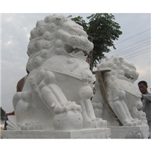 厂家供应河南汉白玉大小石狮子镇宅石狮子精雕细刻欢迎来样定做