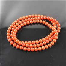 新品超低价供应南红手链天然南红手链108粒串珠6~8MM柿子红念珠