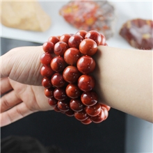 四川凉山料南红玛瑙珠玫瑰红手串手链批发商N08B-N014B