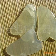 批发岫玉刮痧板岫玉三角形玉石刮痧片岫玉美容按摩器具