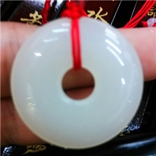 超纯玉璧平安扣青玉古青玉高档礼品摆件青岛平安扣