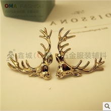 2275#金色小鹿头针扣/圣诞麋鹿衣领扣/衬衫领角夹/衣领角针扣