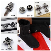 【优质】雪地靴金属配件/鞋钉/鞋花/鞋标/鞋配件批发/克罗心饰品