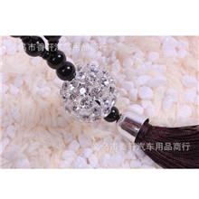 厂家直销新款汽车挂件批发时尚水晶钻球满天星出入平安汽车挂件