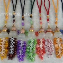 厂家直销新款汽车香水瓶挂件水晶葫芦汽车香水瓶挂件批发