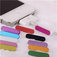 iphone数据线口防尘塞彩色防尘塞充电口防尘塞