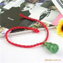 仿玉葫芦红绳手工编织红绳手链吉祥开运手链批发