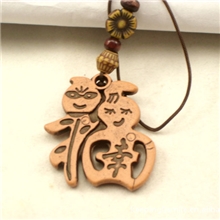 C0590.27KG幸福仿桃木手机链手机挂件礼品赠品地摊热卖