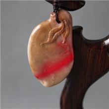 昌化鸡血石挂件-寿桃（wsgj-320）