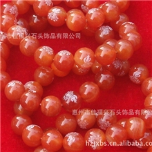 新品民族风饰品女天然红玛瑙佛教七宝之红玛瑙莲花佛珠手链批发