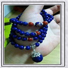 定制天然优选青金配精选南红泰银款式美艳另景泰蓝搭配