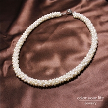 欧美混批欧美高端定制天然养殖米粒小珍珠手工项链出口余量