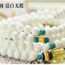 白砗磲念珠串珠AAA级砗磲五行开运108佛珠手链纯天然白砗磲批发