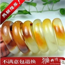 天然新疆克拉玛依金丝玉宽条手镯戈壁玉宽条玉镯多款可选包邮