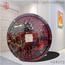 【桂林古韵风】供应天然红碧玉雕刻大钱招财进宝辟邪纳福