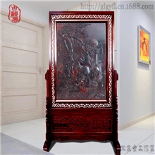 【桂林古韵风】供应桂林雞血红碧玉石雕刻三羊開泰藏品