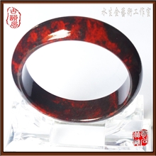 【桂林古韻風】批發桂林雞血石手鐲高檔紅碧玉手鐲天然礦物手鐲