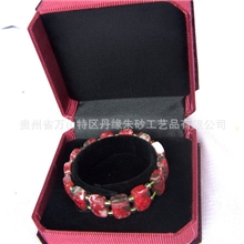 厂家批发安神辟邪功效几何朱砂手链精品首饰