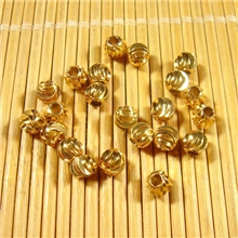 晶壹DIY饰品手工配件佛牌链泰国金色佛牌金色切面大隔珠转运珠